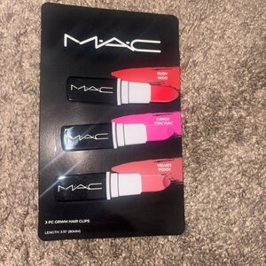 MAC Cosmetics lipstick shaped hair clips